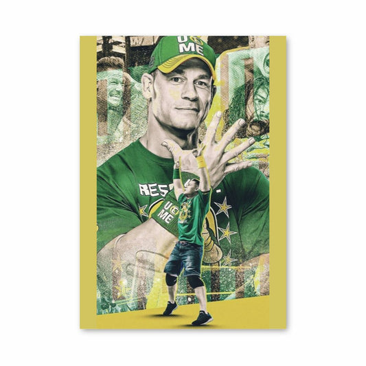 Cartel John Cena Verde