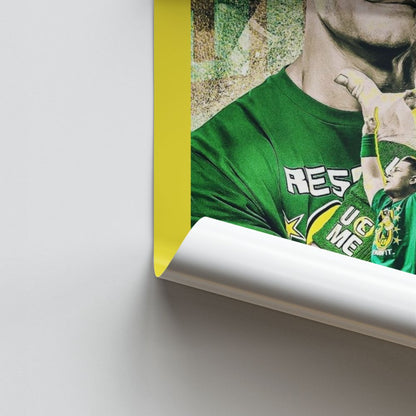 Cartel John Cena Verde