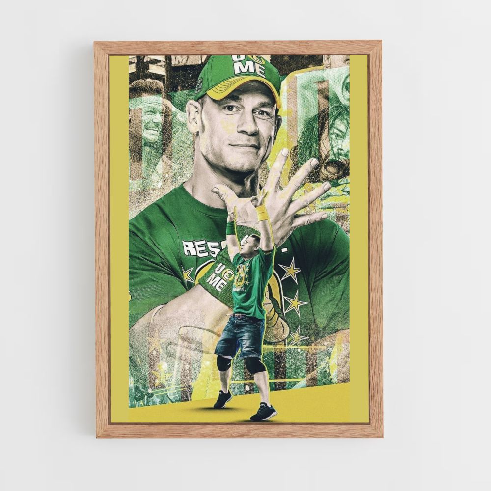 Cartel John Cena Verde