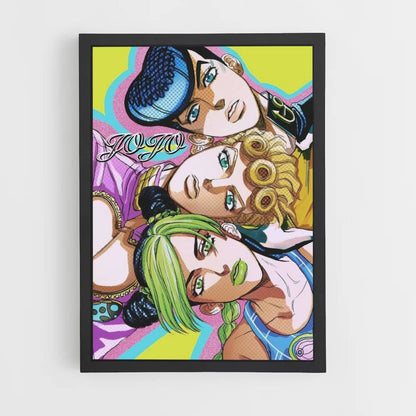 Póster Josuke x Giorno x Jolyne