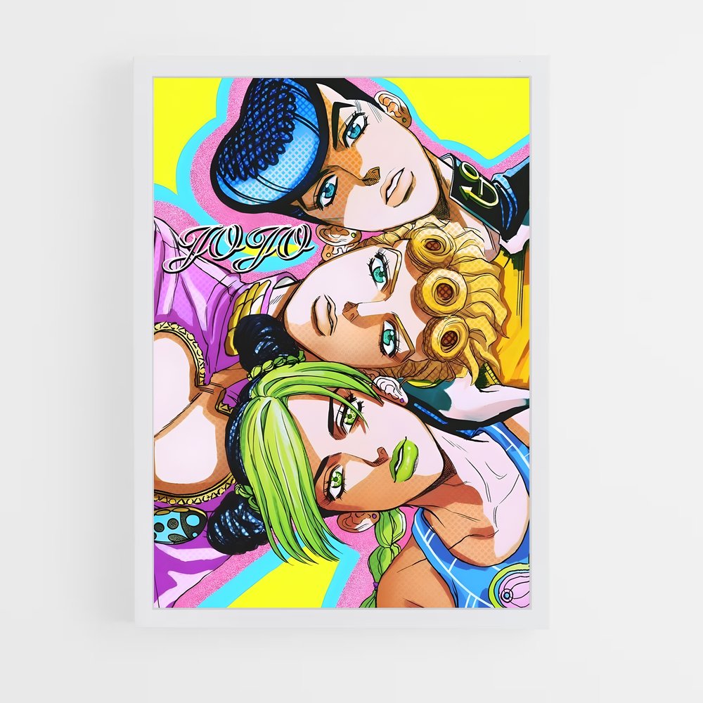 jojo-bizarre-adventure-2 cadre Blanc