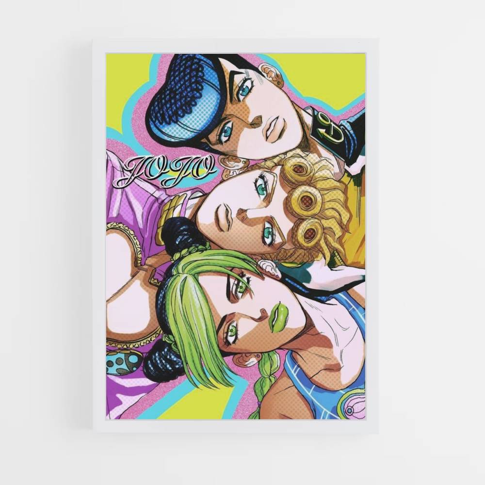 Póster Josuke x Giorno x Jolyne