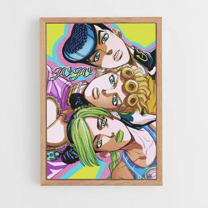 Póster Josuke x Giorno x Jolyne