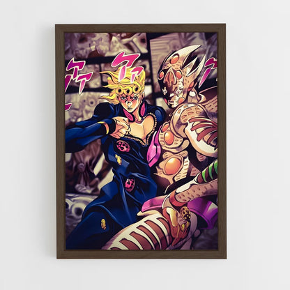 jojo-bizarre-adventure-20 cadre Bois foncé