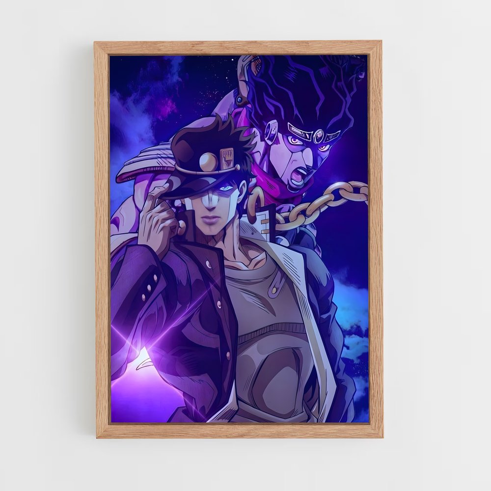 jojo-bizarre-adventure-22 cadre Bois clair