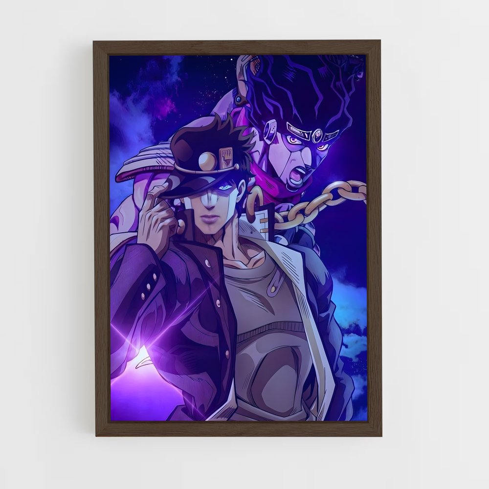 jojo-bizarre-adventure-22 cadre Bois foncé