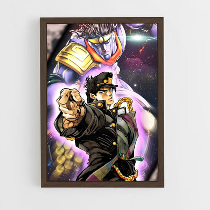 jojo-bizarre-adventure-24 cadre Bois foncé