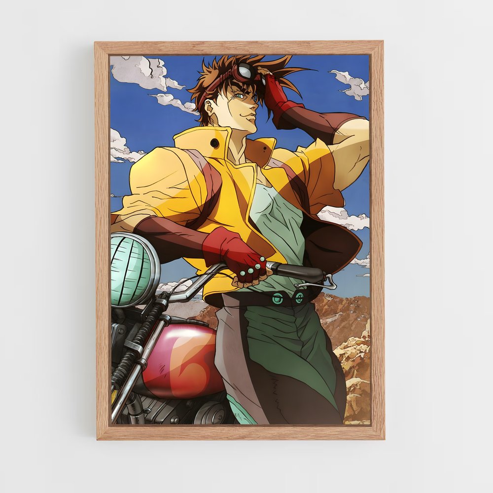 jojo-bizarre-adventure-3 cadre Bois clair