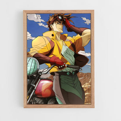 jojo-bizarre-adventure-3 cadre Bois clair