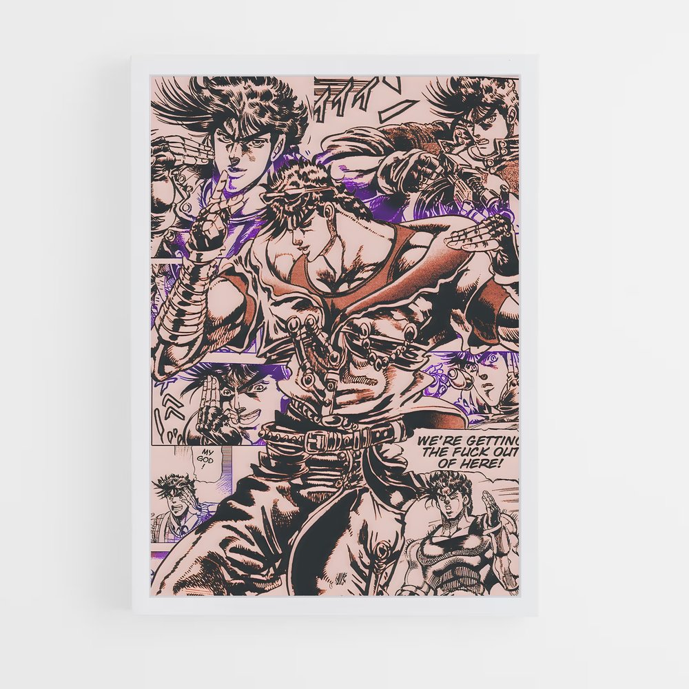 jojo-bizarre-adventure-5 cadre Blanc