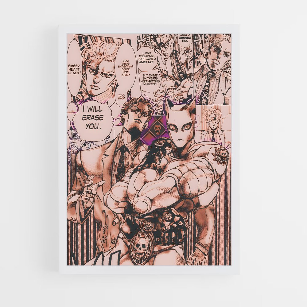 jojo-bizarre-adventure-7 cadre Blanc