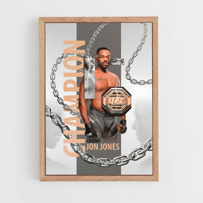 jon-jones-10 cadre Bois clair