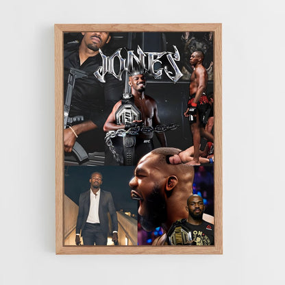 jon-jones-12 cadre Bois clair