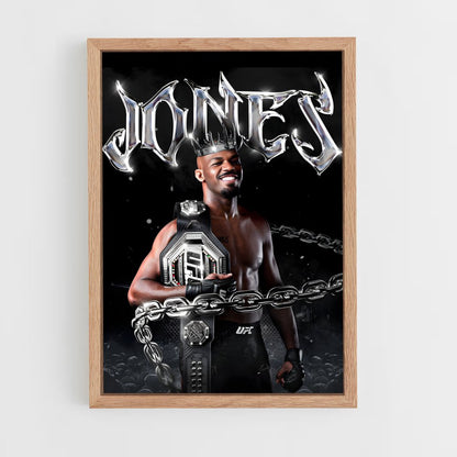 jon-jones-17 cadre Bois clair