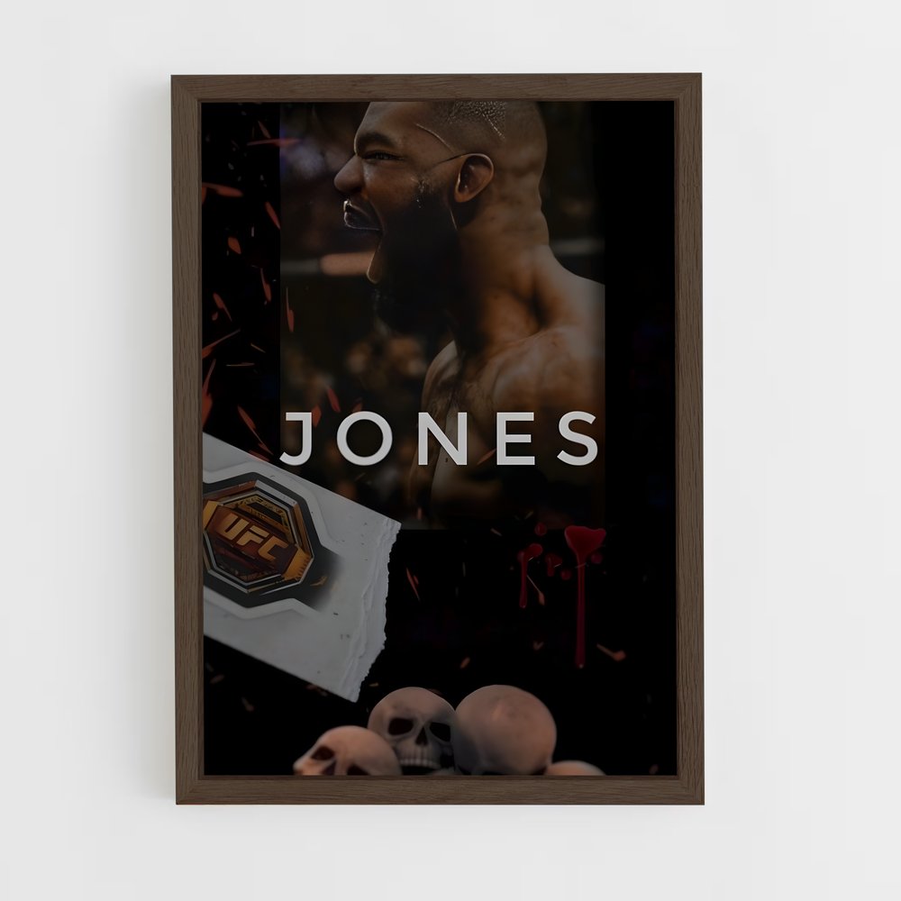 jon-jones-3 cadre Bois foncé