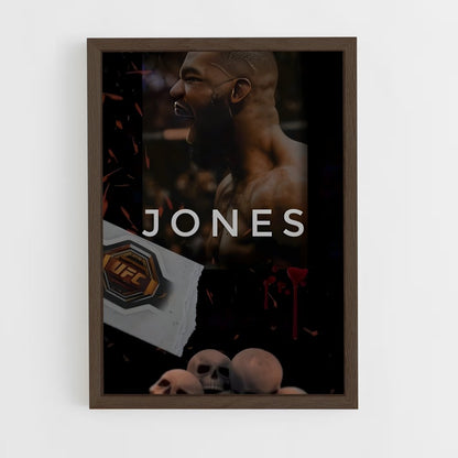 jon-jones-3 cadre Bois foncé