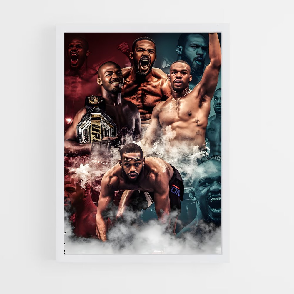 jon-jones-4 cadre Blanc