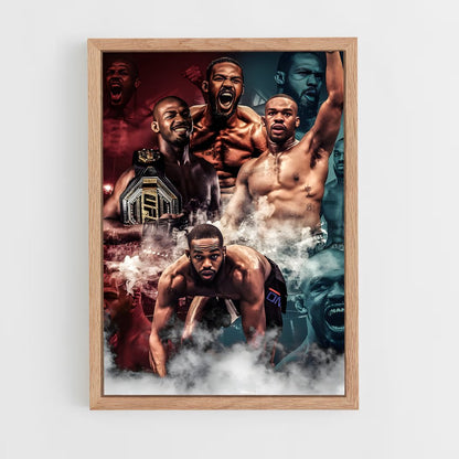 jon-jones-4 cadre Bois clair