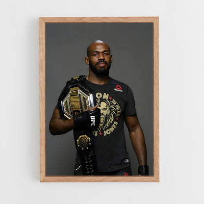 jon-jones-5 cadre Bois clair