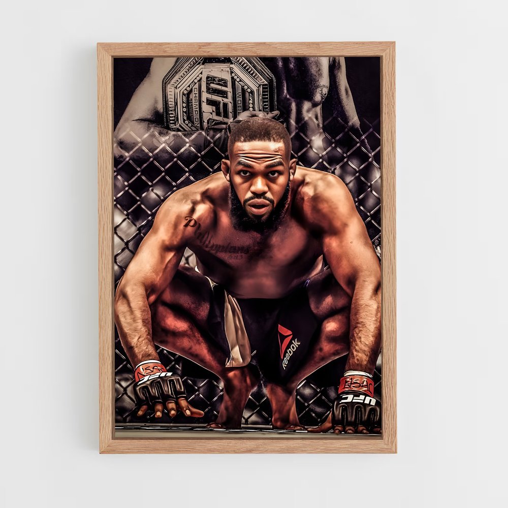 jon-jones-6 cadre Bois clair