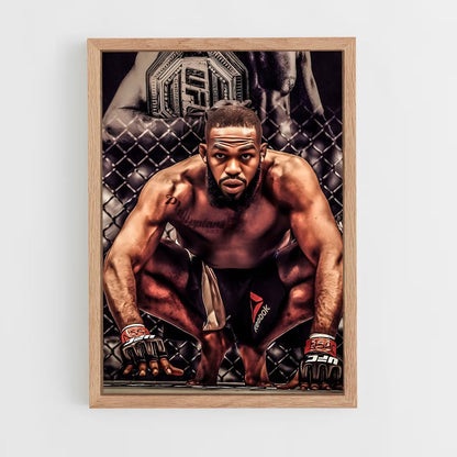 jon-jones-6 cadre Bois clair