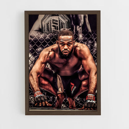 jon-jones-6 cadre Bois foncé