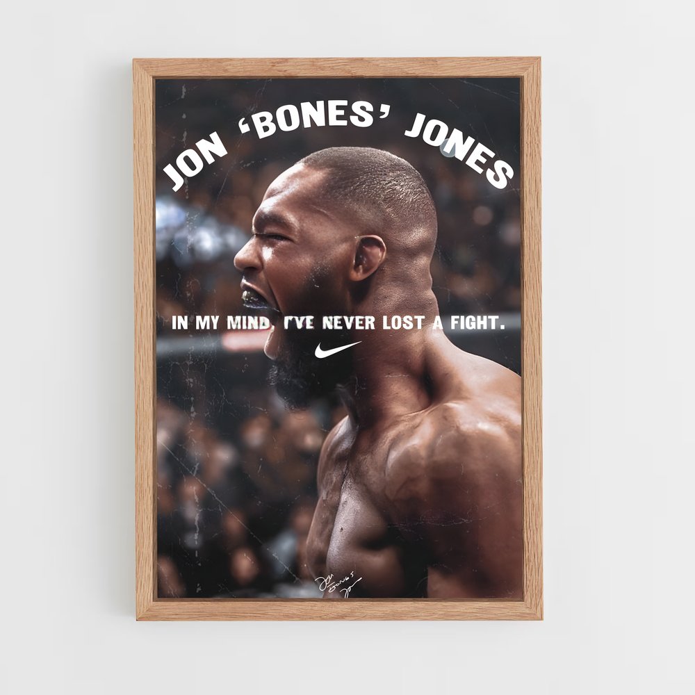 jon-jones-9 cadre Bois clair