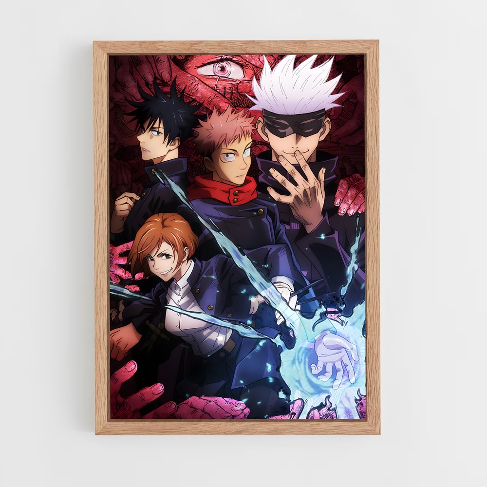 jujutsu-kaisen-3 cadre Bois clair