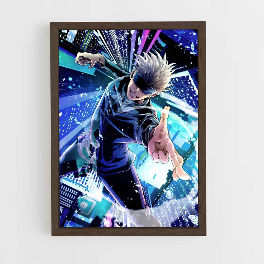 jujutsu-kaisen-9 cadre Bois foncé