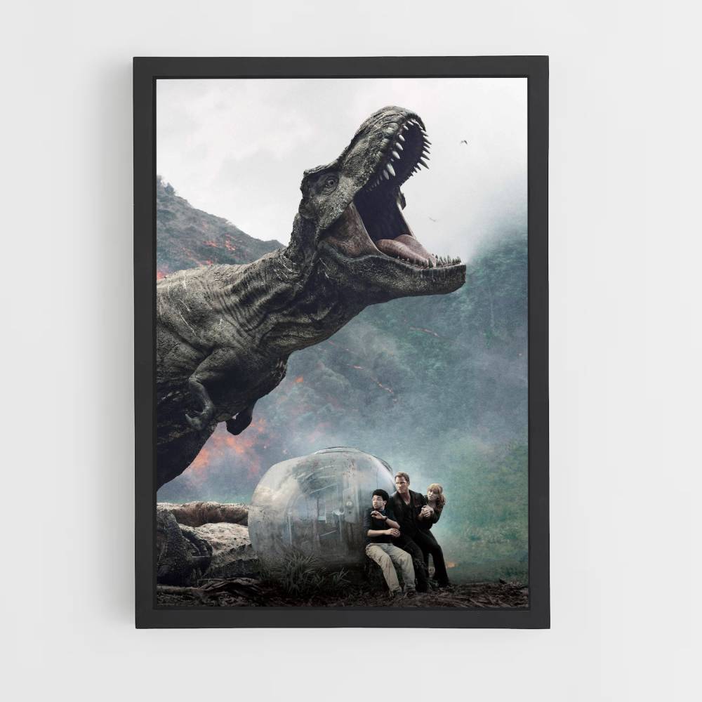 Póster Ataque T-Rex