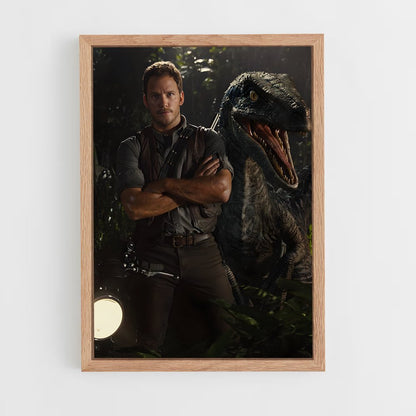 jurassic-park-18 cadre Bois clair