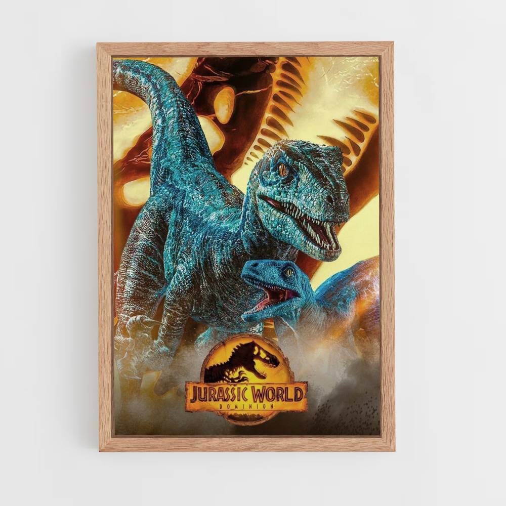 Raptor azul Póster