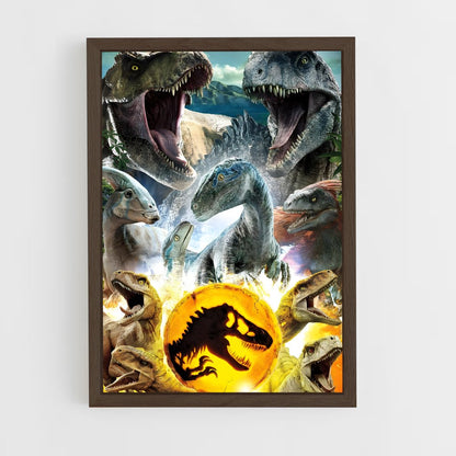 jurassic-park-3 cadre Bois foncé
