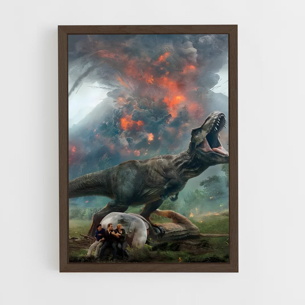 jurassic-park-5 cadre Bois foncé