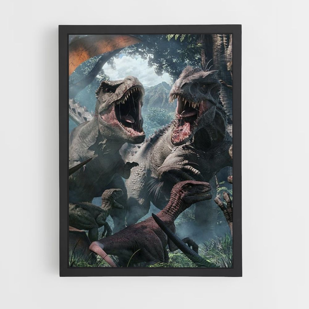 Póster Dinosaurios del Parque Jurásico