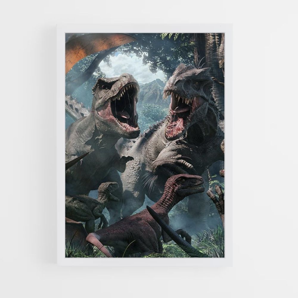 Póster Dinosaurios del Parque Jurásico