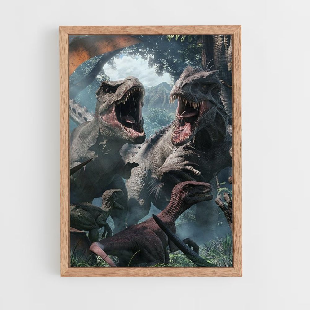 Póster Dinosaurios del Parque Jurásico