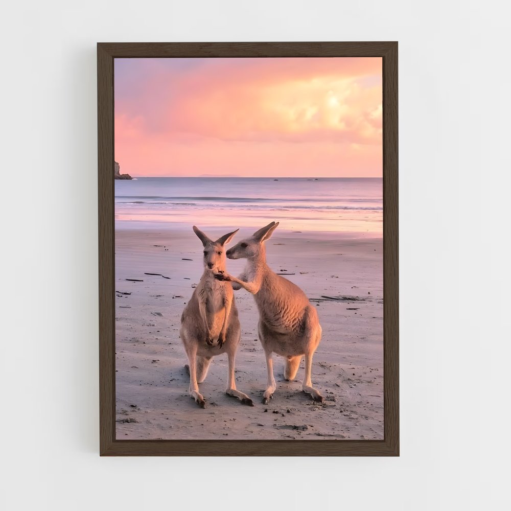 kangaroo-6 cadre Bois foncé