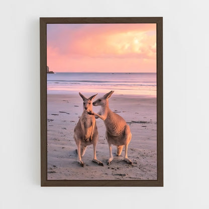 kangaroo-6 cadre Bois foncé