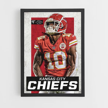 Póster Kansas City Chiefs Rojo