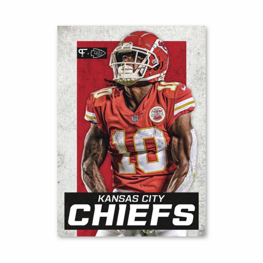 Póster Kansas City Chiefs Rojo