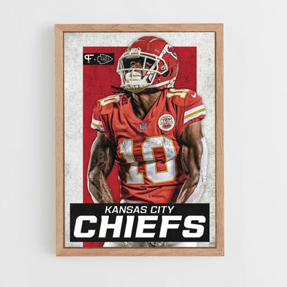 Póster Kansas City Chiefs Rojo