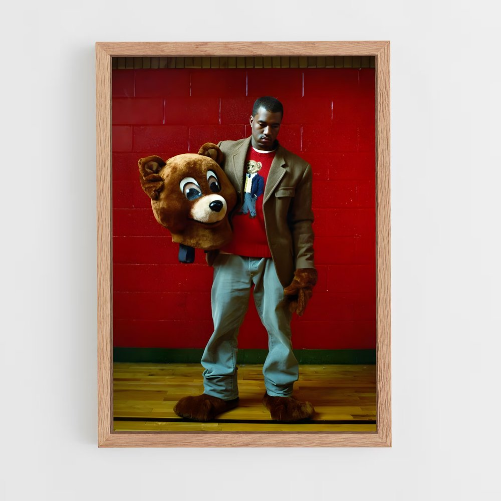 kanye-west-5 cadre Bois clair