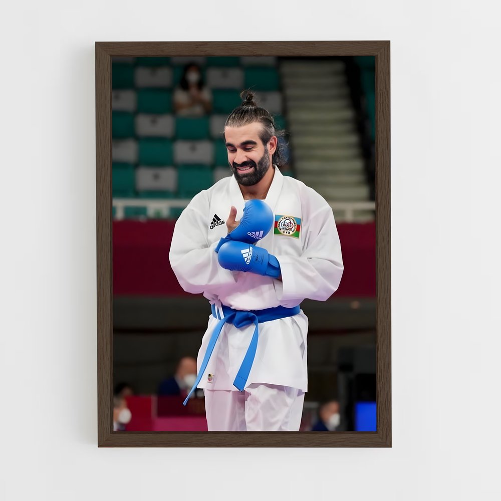 karate-8 cadre Bois foncé