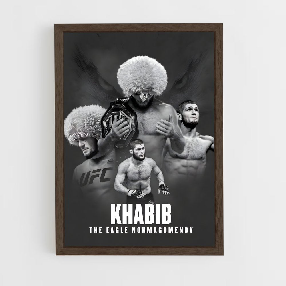 khabib-1 cadre Bois foncé