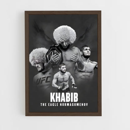 khabib-1 cadre Bois foncé
