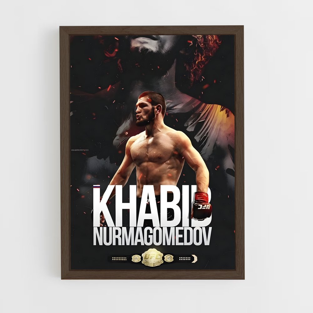 khabib-16 cadre Bois foncé