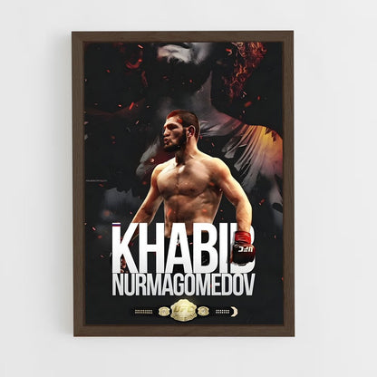 khabib-16 cadre Bois foncé