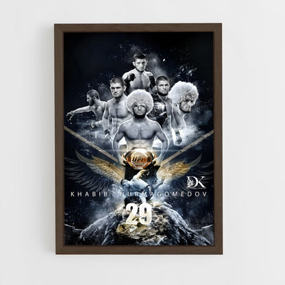 khabib-6 cadre Bois foncé