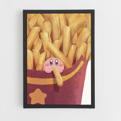 Póster Papas fritas Kirby